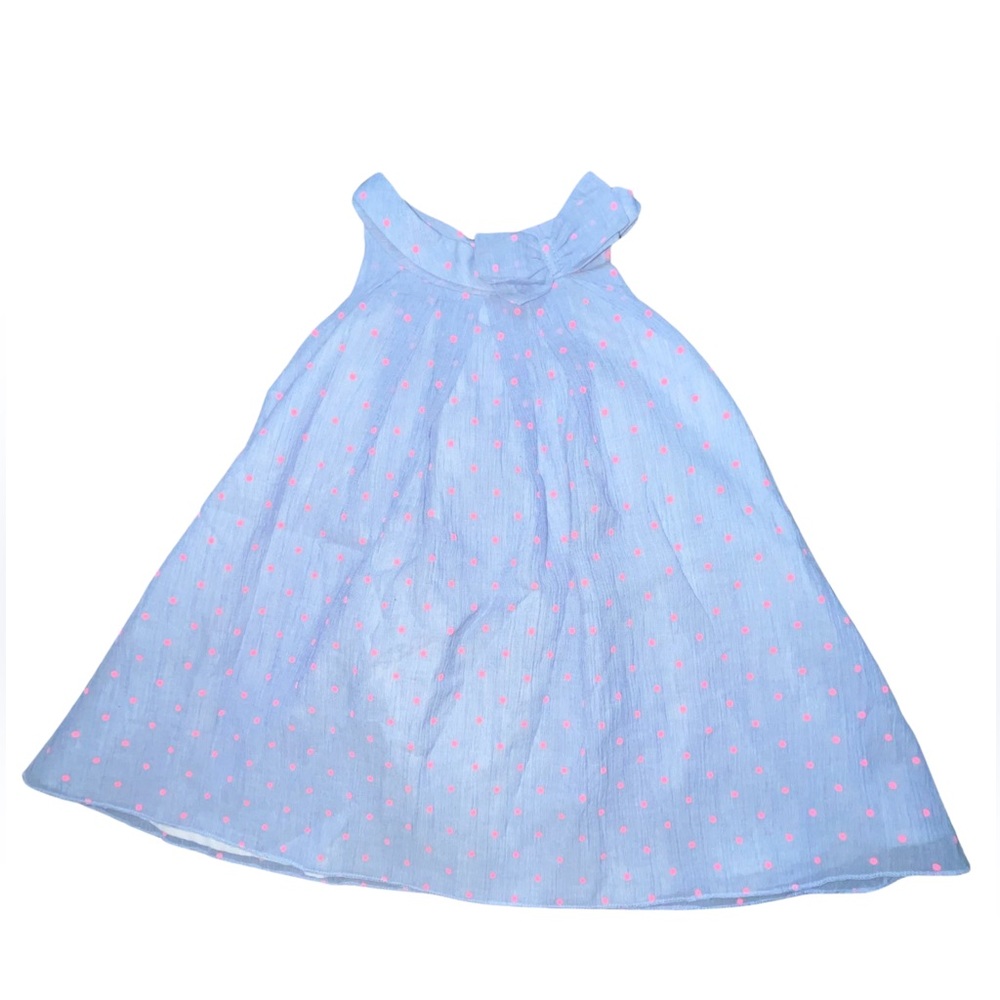 Baby Girl Polka Dot Bow Dress 18M Pink/Blue Just One You made by Carter’s